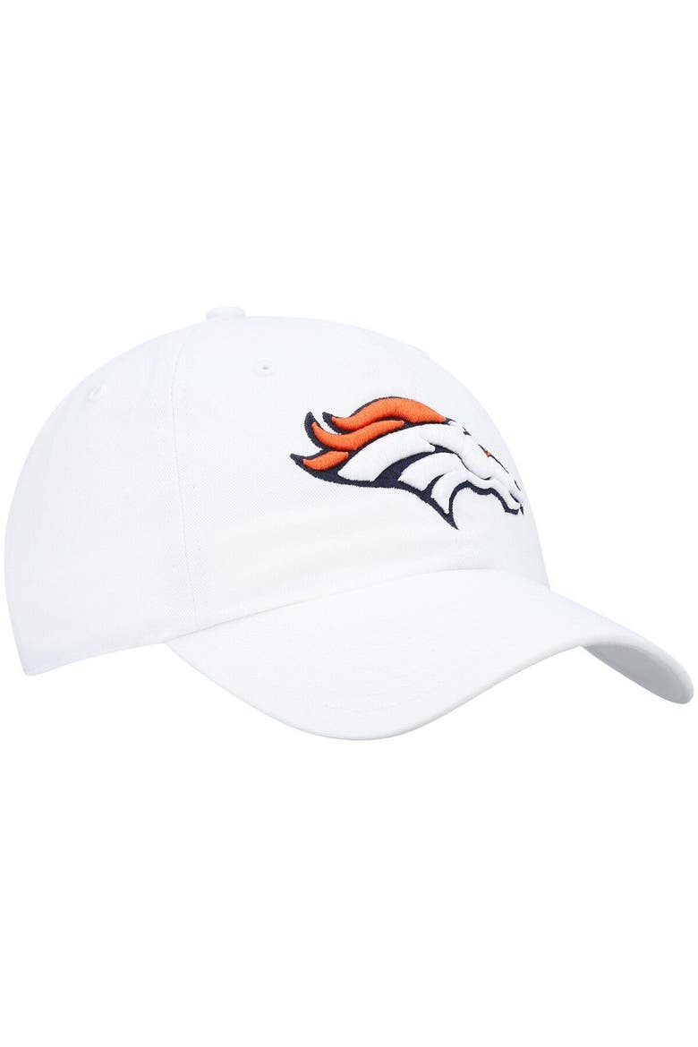 Men's '47 White Denver Broncos Clean Up Adjustable Hat, Alternate, color, White