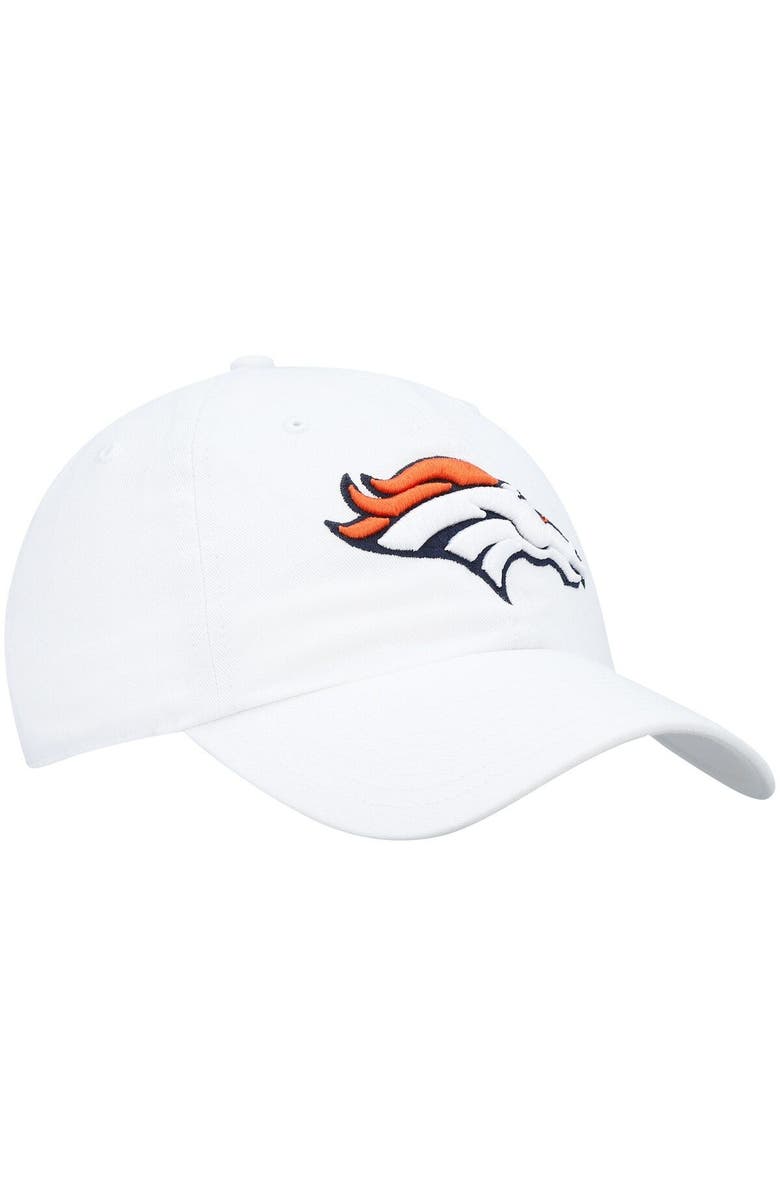 '47 Men's '47 White Denver Broncos Clean Up Adjustable Hat, Alternate, color,
