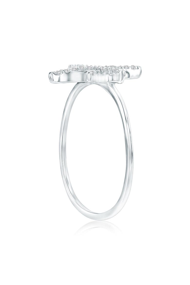 Sterling Silver Cubic Zirconia North Star Ring, Alternate, color, SILVER