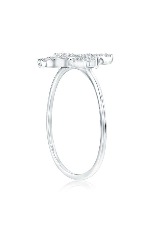 Simona Sterling Silver Cubic Zirconia North Star Ring
