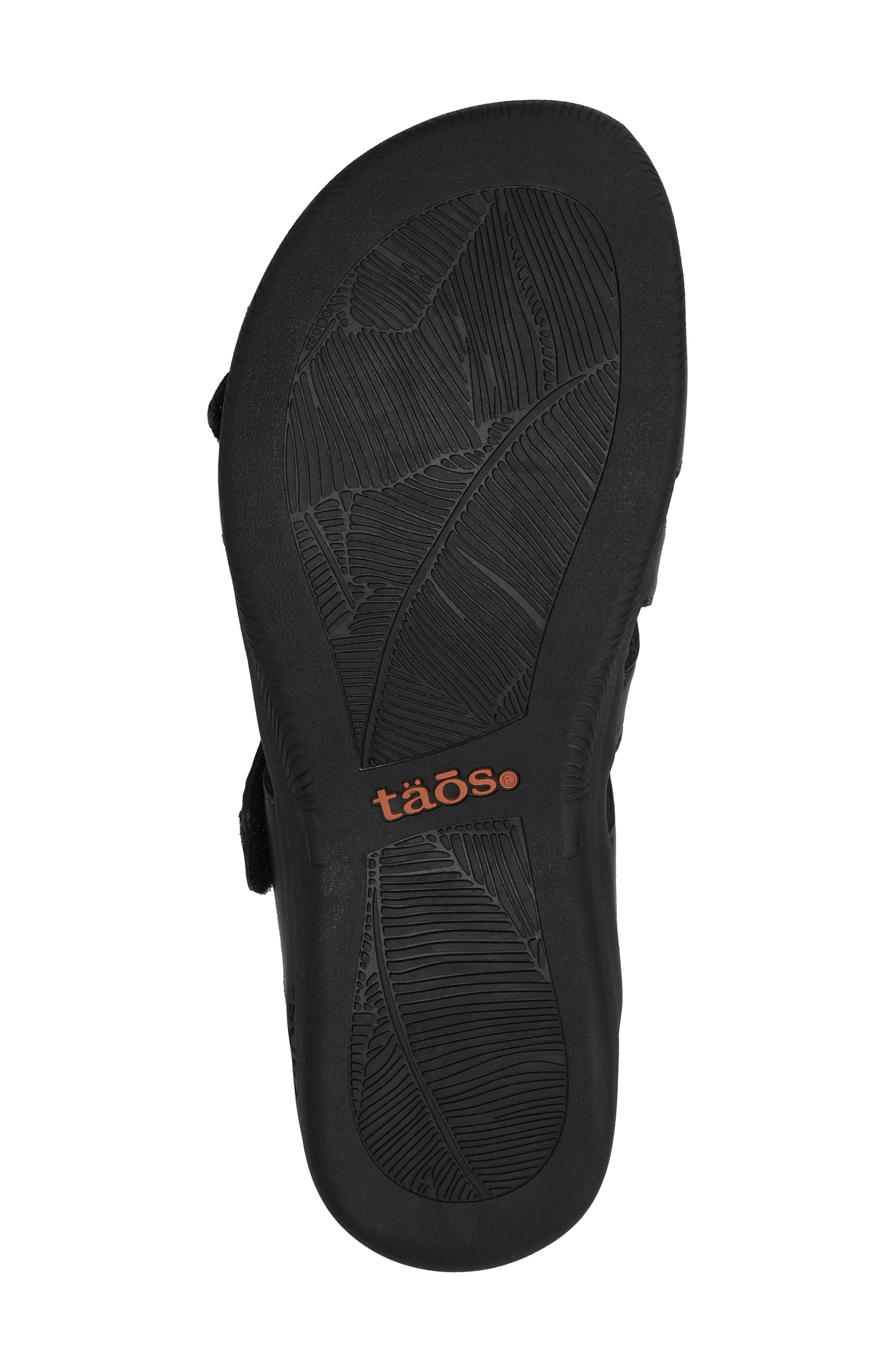 Taos Double U Slide Sandal, Alternate, color, Black
