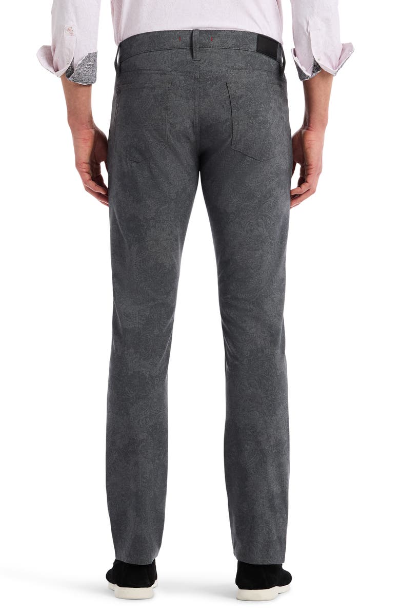 Robert Graham Alton Paisley Straight Leg Golf Pants, Alternate, color, Grey