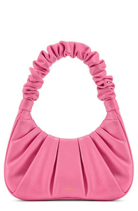 Gabbi Ruched Faux Leather Hobo