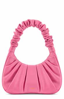 Gabbi Ruched Faux Leather Hobo