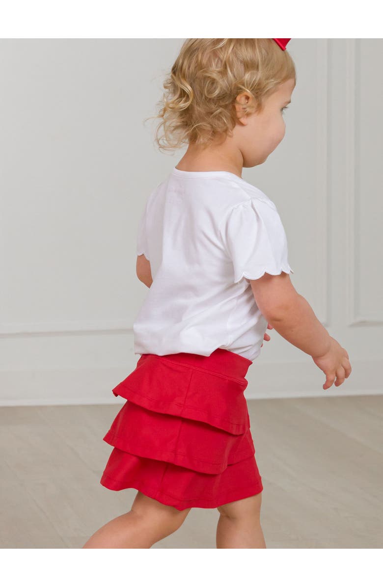 RuffleButts Toddler Girls UPF50+ Active Skort, Alternate, color, Red
