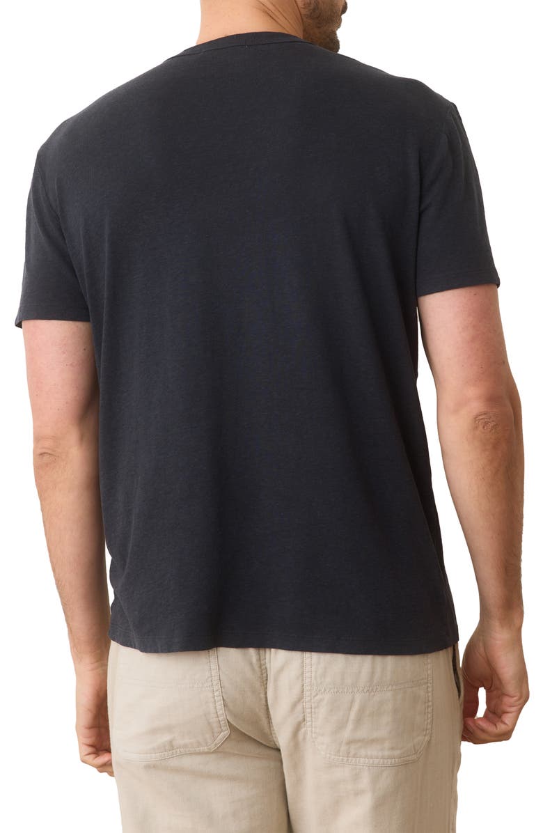 Marine Layer Relaxed Fit Hemp & Cotton T-Shirt, Alternate, color, Faded Black