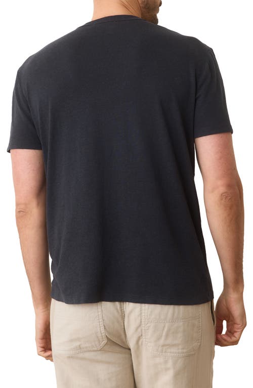 Marine Layer Relaxed Fit Hemp & Cotton T-shirt In Black