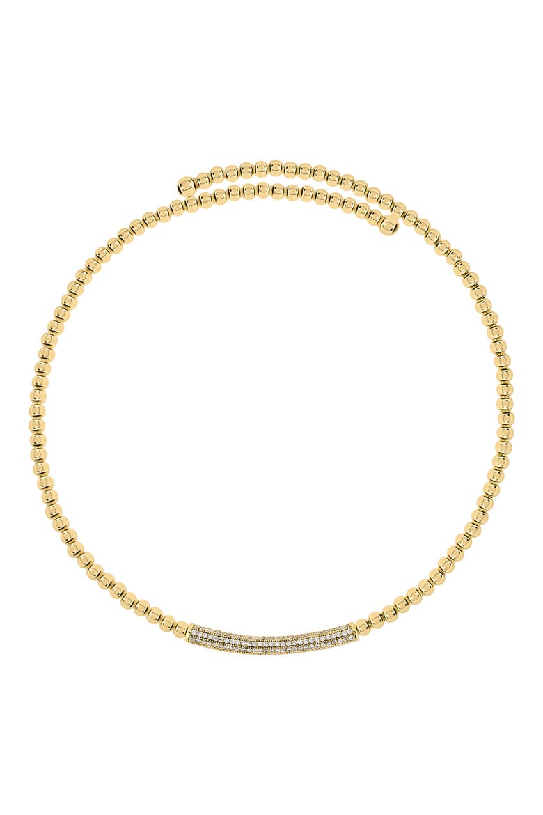 Modern Muse CZ Bar Beaded Choker Necklace video