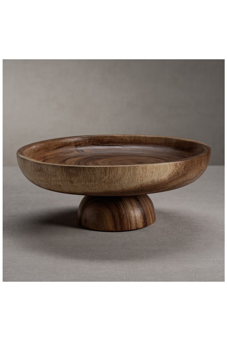 Javanese Acacia Serving Bowl, Alternate, color, NATURAL