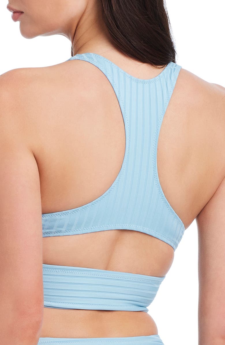 Sanctuary V-Wire Crop Racerback Bikini Top, Alternate, color, 