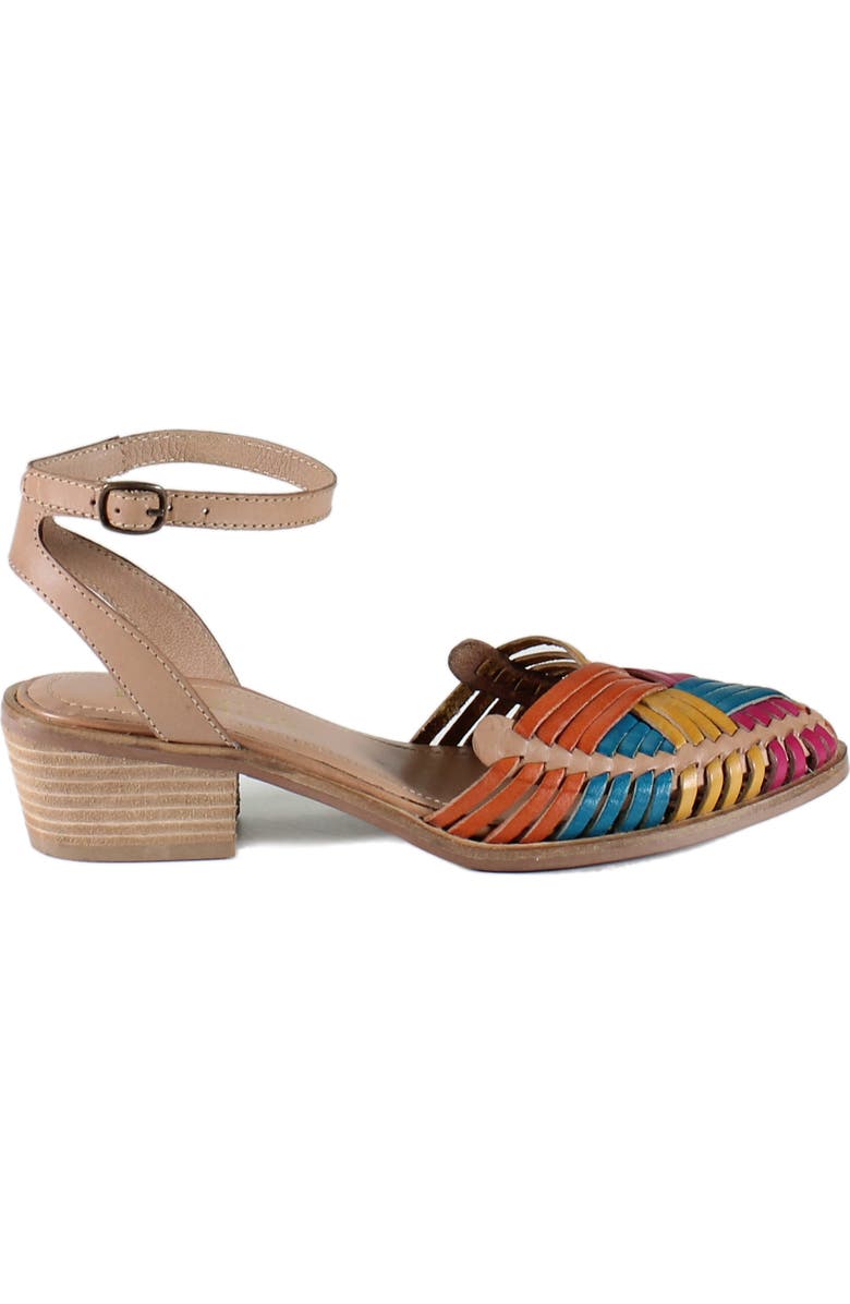 Diba True SHOOTIN STAR Leather Huarache Sandal, Alternate, color, Bright Multi