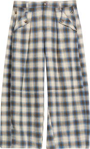 Damson Madder Mara Brushed Check Organic Cotton Pants