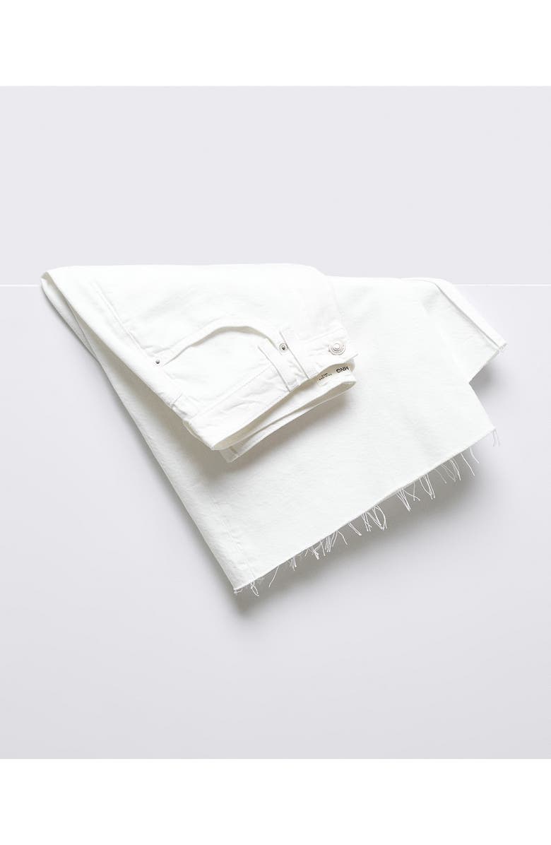 MANGO Raw Hem Denim Bermuda Shorts, Alternate, color,