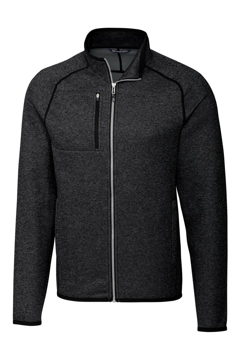 Mainsail Sweater Knit Full Zip Jacket, Main, color, CHARCOAL HEATHER