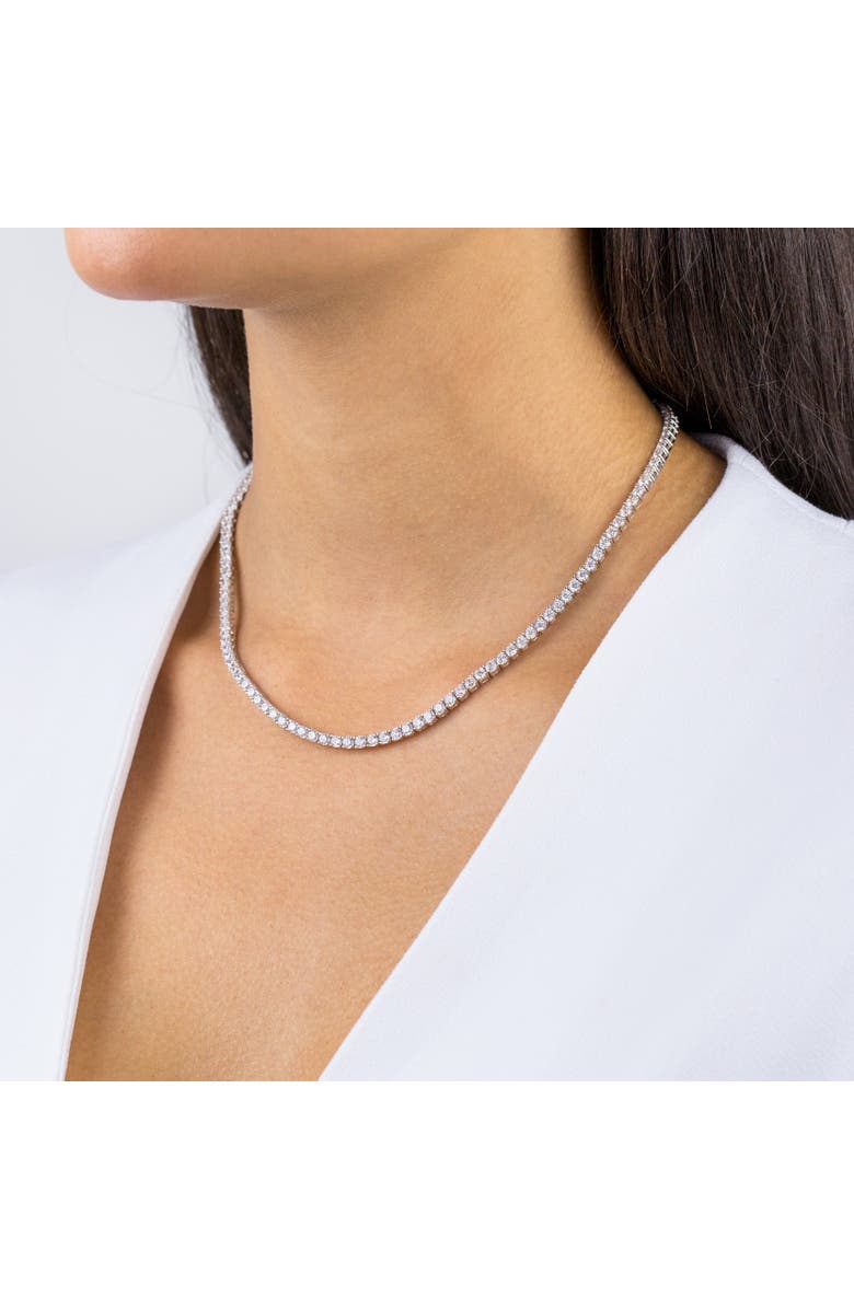 BY ADINA EDEN CZ Tennis Necklace, Alternate, color, Silver 2