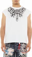 Cult of Individuality Stencil Cap Sleeve Cotton T-Shirt