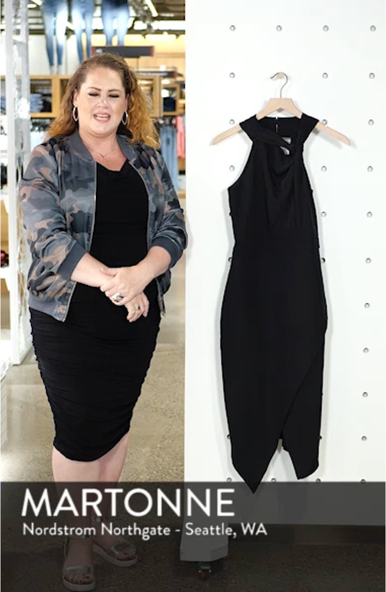 Twist Front Asymmetrical Cocktail Dress, sales video thumbnail