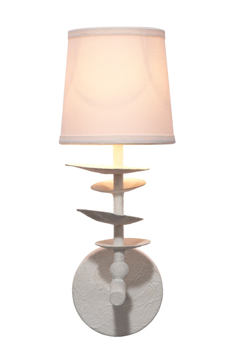 JAMIE YOUNG Petal 1-Light Wall Sconce, Alternate, color, White