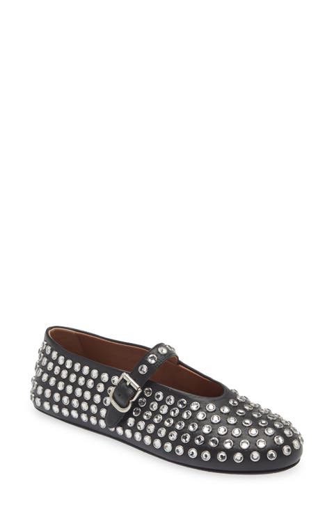 パンプス ALAIA Women Shoes AA3S122CK301LE Black Alaïa Black leather flip-flops | TheDoubleF