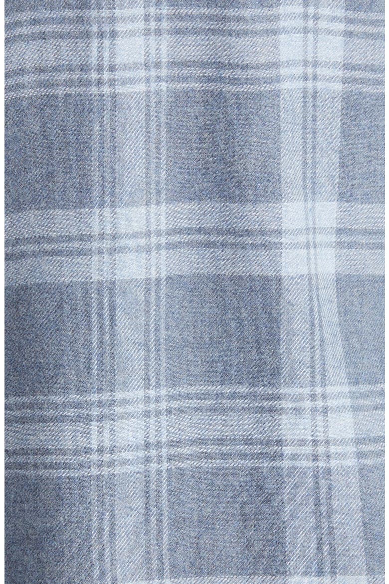 Lennox Relaxed Fit Plaid Cotton Blend Button-Up Shirt, Alternate, color, CONCRETE DUST