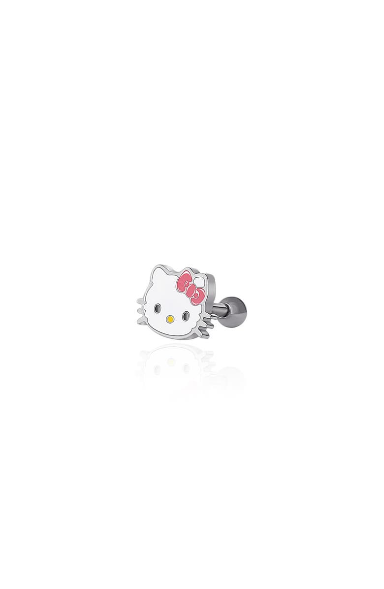 Hello Kitty Stainless Steel Cartilage Stud, Alternate, color, White