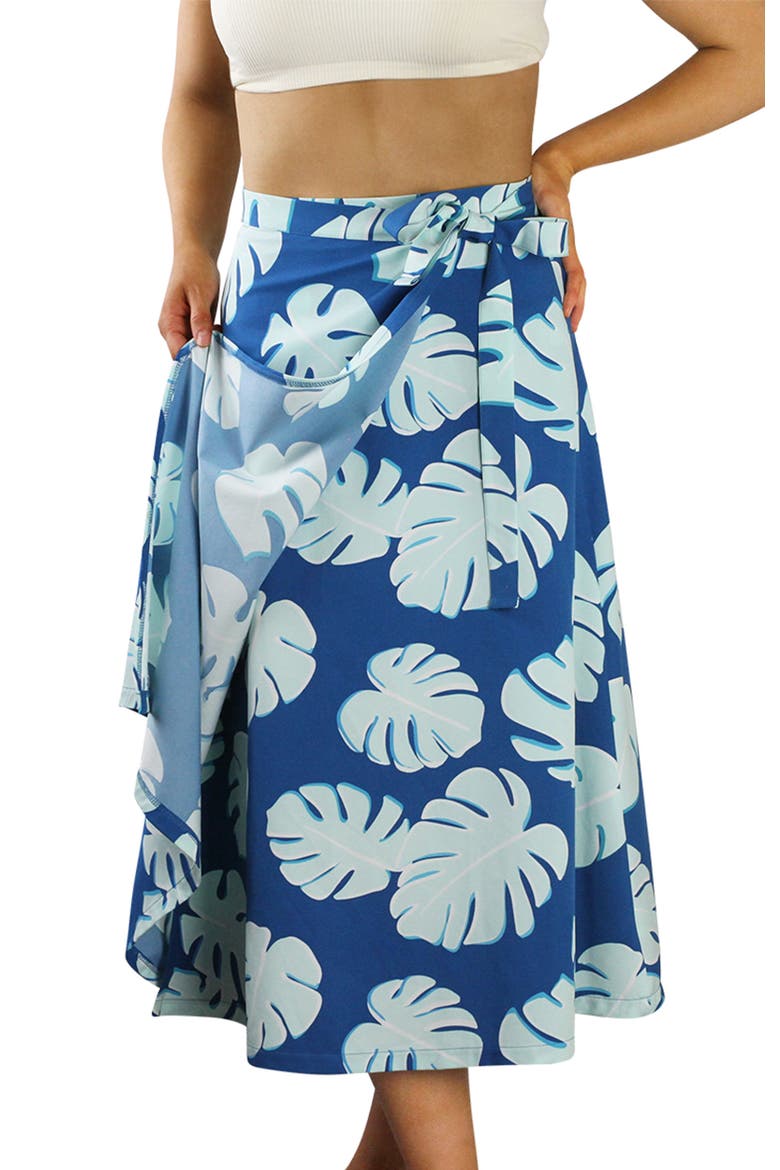 Wrap Skirt, Alternate, color, Mykonos Flora