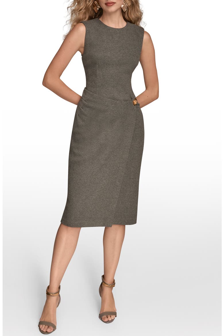 Sleeveless Sheath Dress, Main, color, CHARCOAL