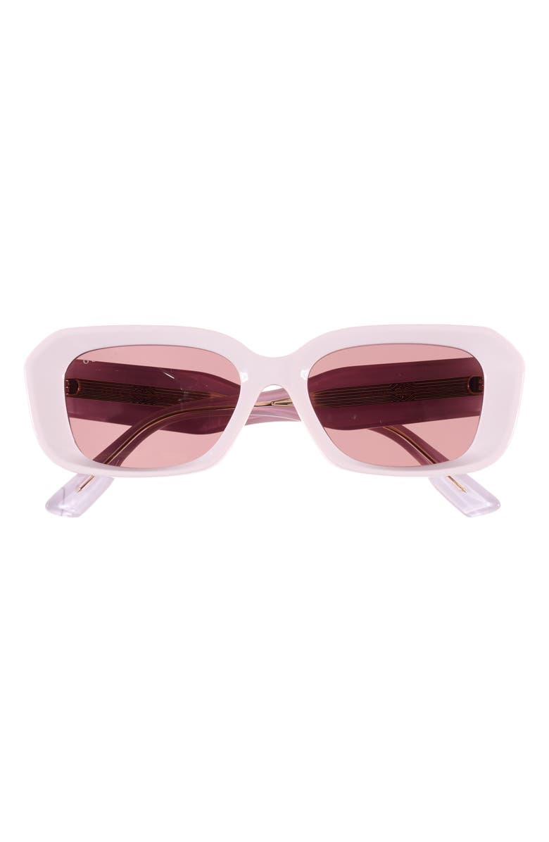 Gucci 54mm Rectangle Sunglasses, Main, color, Pink Pink Brown