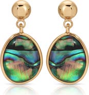 Ettika Abalone Orb Drop Earrings