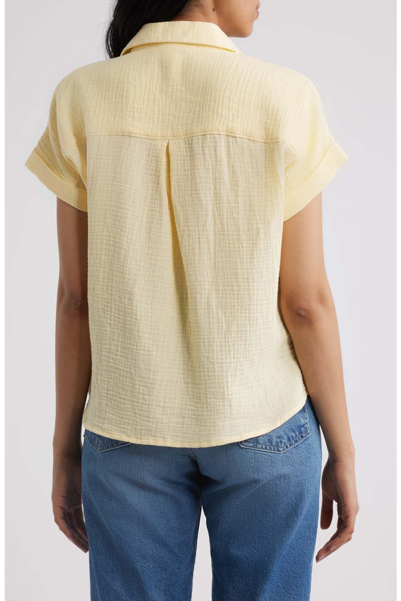 Chicago Gauze Shirt, Alternate, color, PALE BANANA