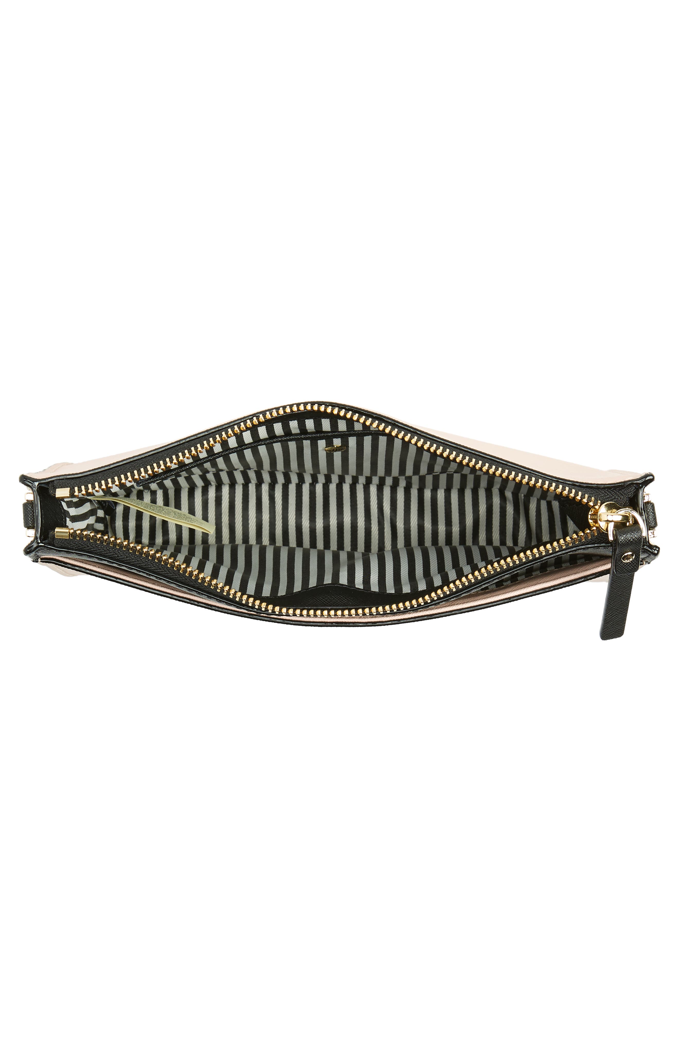cameron street clarise leather shoulder bag, Alternate, color, WARM VELLUM/ TUSK/ BLACK