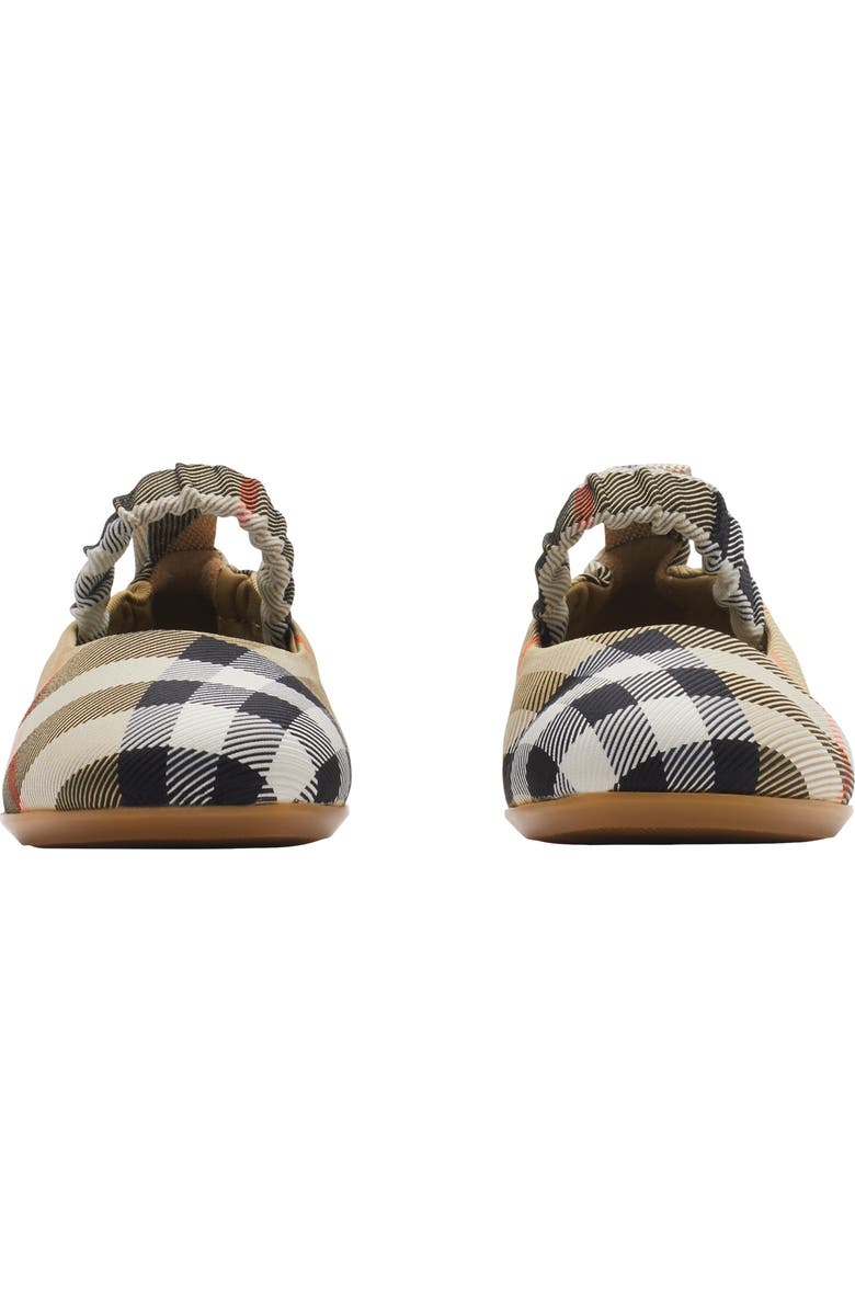 Burberry Check Ballerinas, Alternate, color, Sand
