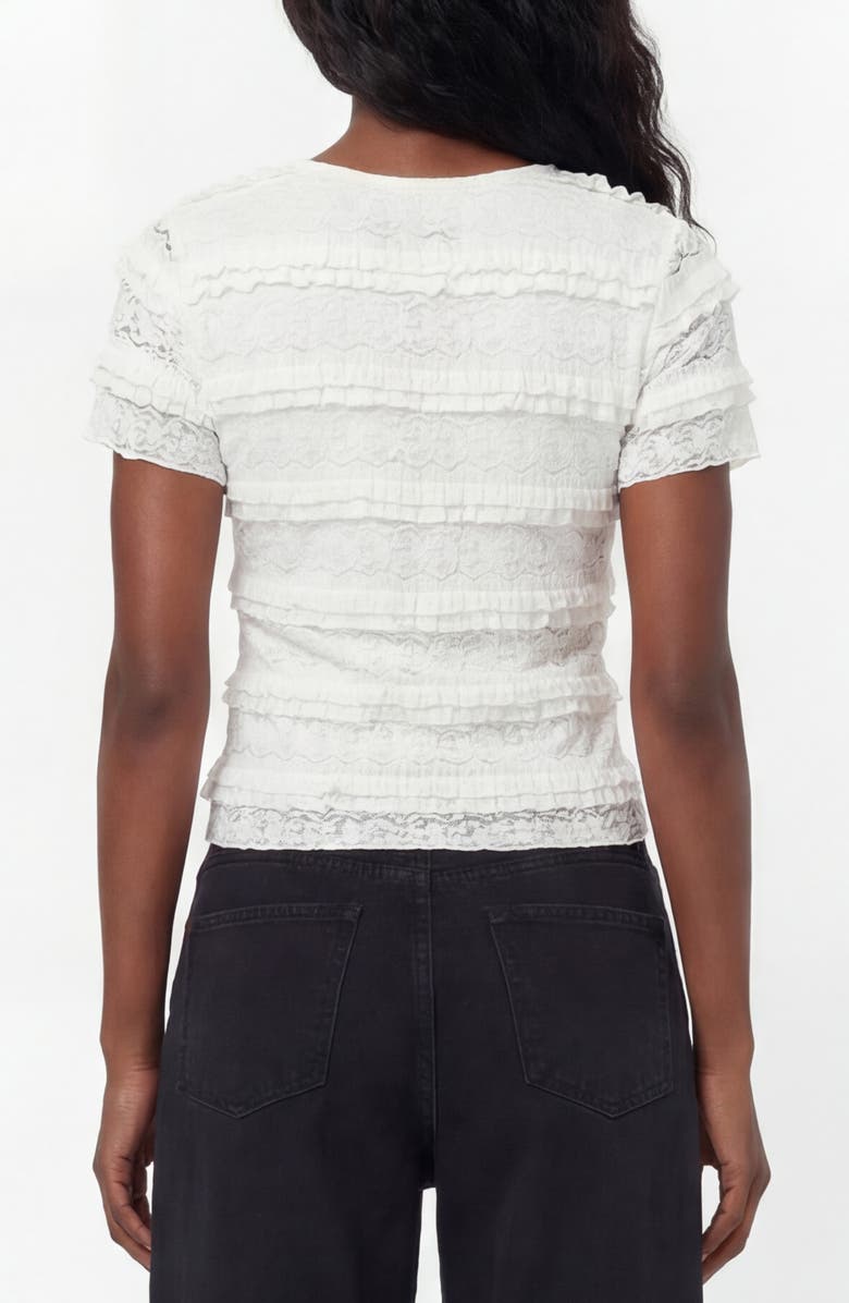 BY DESIGN Sweetheart Buttoned Top, Alternate, color, Ivory