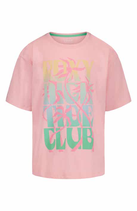 Roxy Kids' High Tide Oversize Cotton Graphic T-Shirt