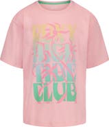 Roxy Kids' High Tide Oversize Cotton Graphic T-Shirt