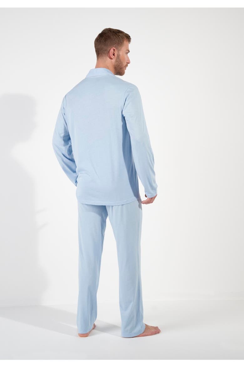 Rafael Long Pajama Set, Alternate, color, Light Blue