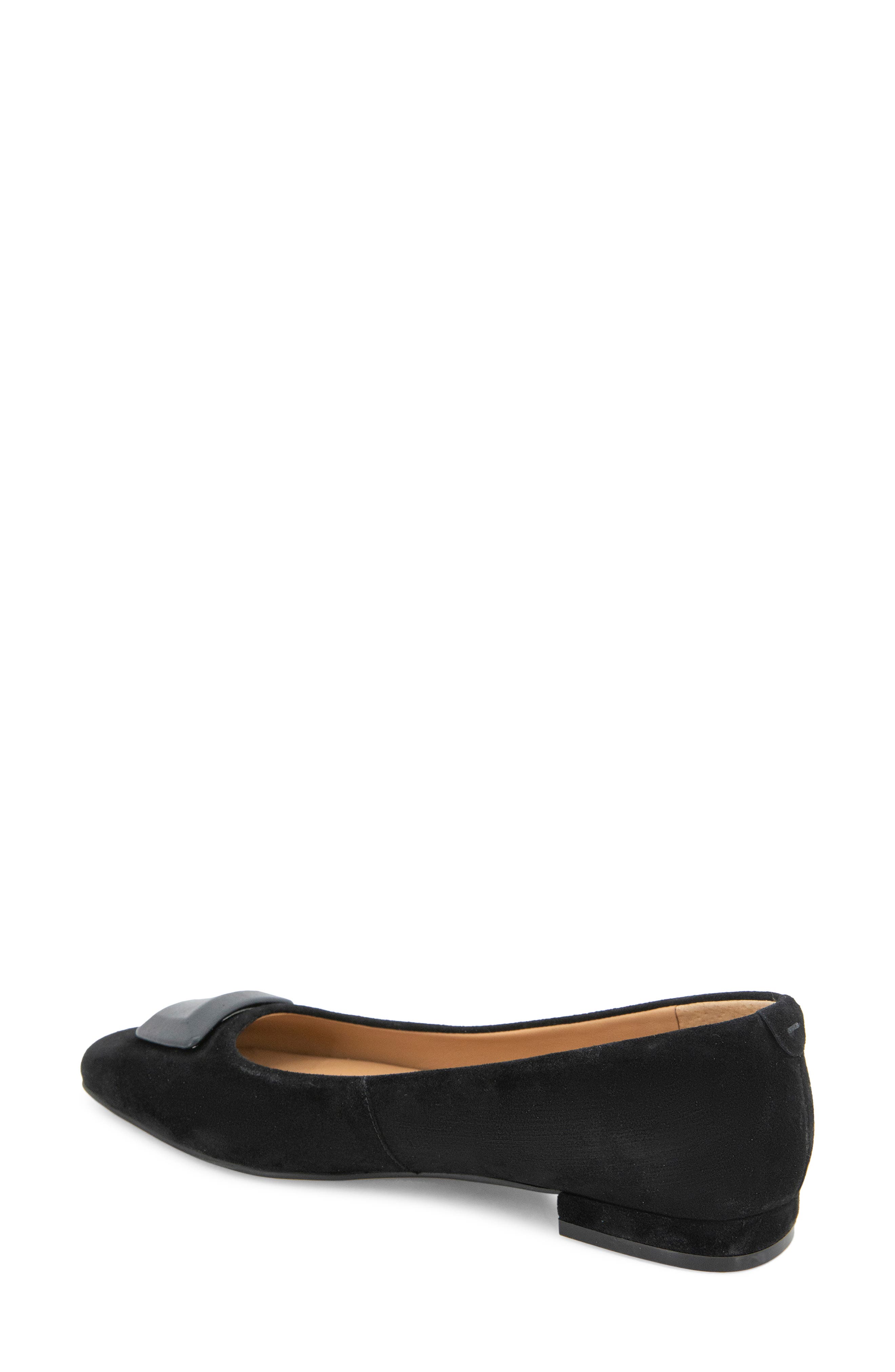 Gentle Souls Hannette Ballet Flat, Alternate, color, Black Suede