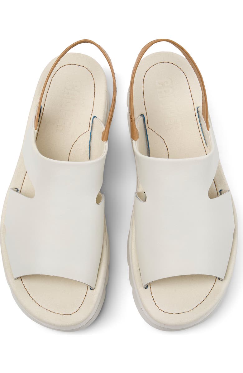 Camper Oruga Up Platform Sandal, Alternate, color, White Natural