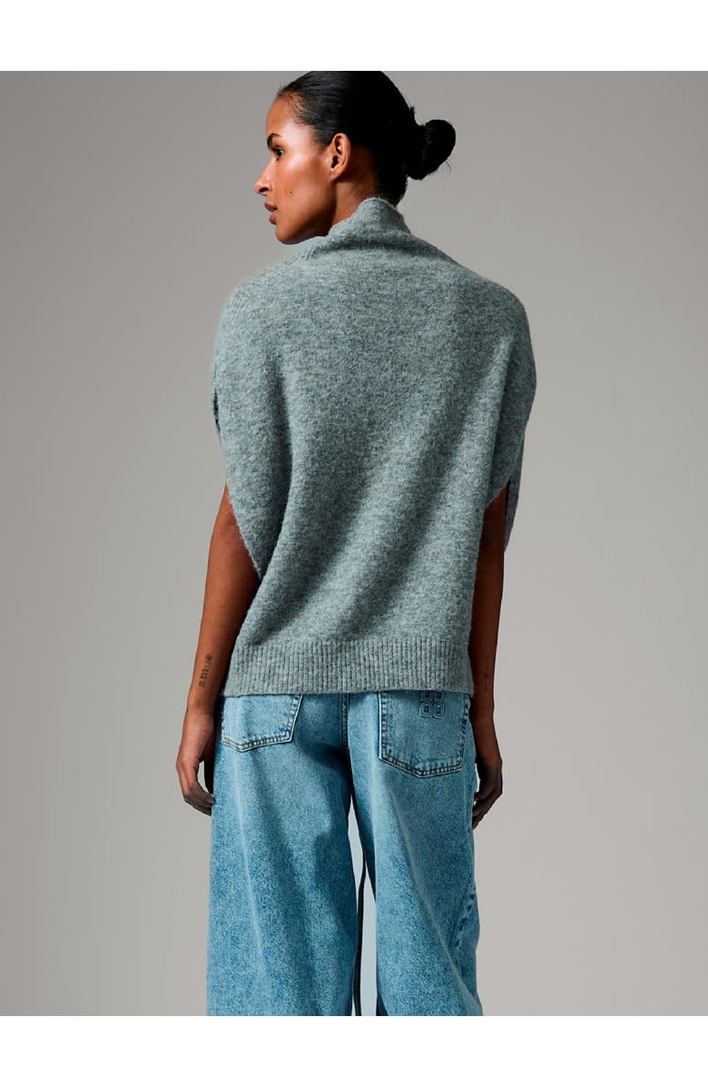 DAY Birger et Mikkelsen Frodie Mock Neck Draped Vest, Alternate, color, Grey Melange