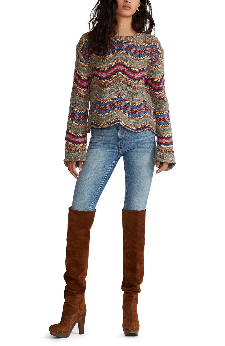 Polo Ralph Lauren Wavy Wool Sweater, Alternate, color,