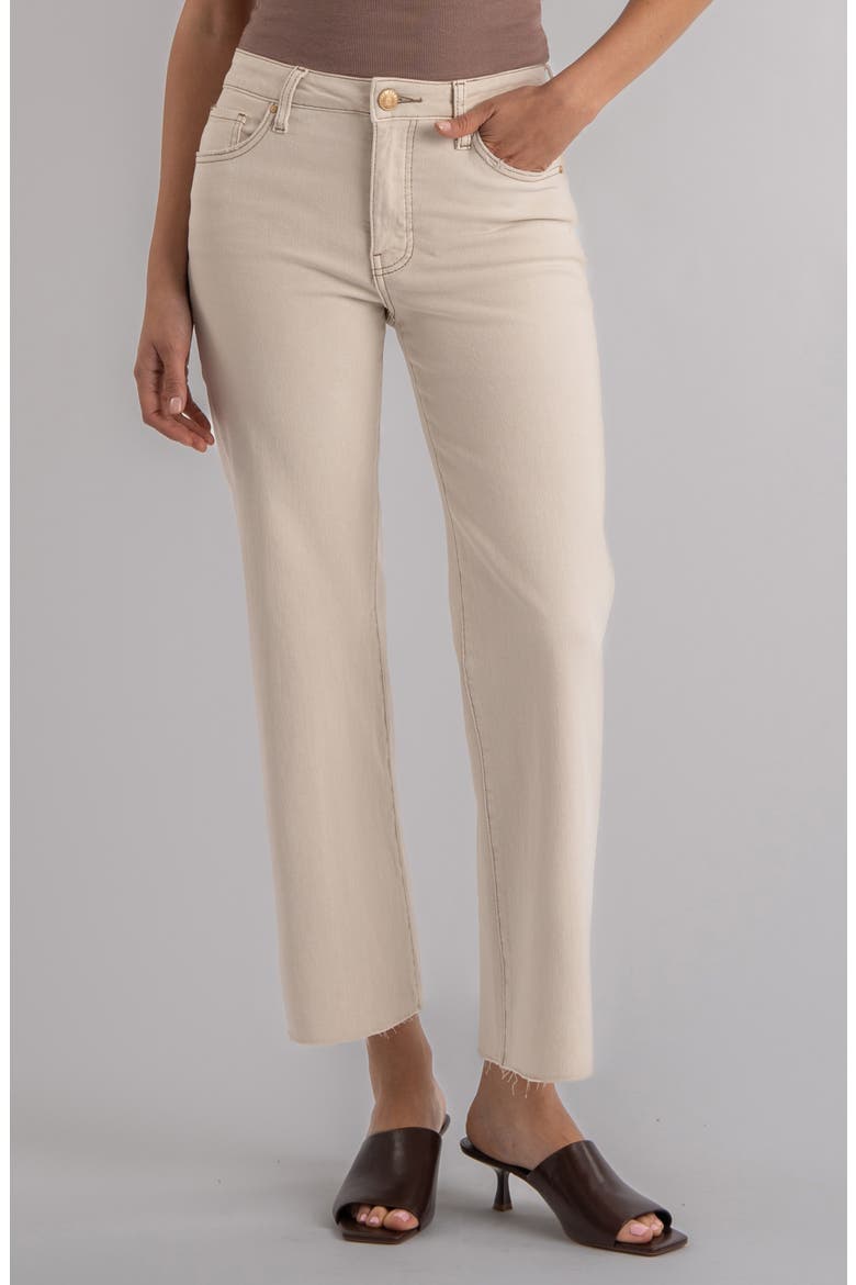 High Rise Wide Leg Jeans, Main, color, ECRU