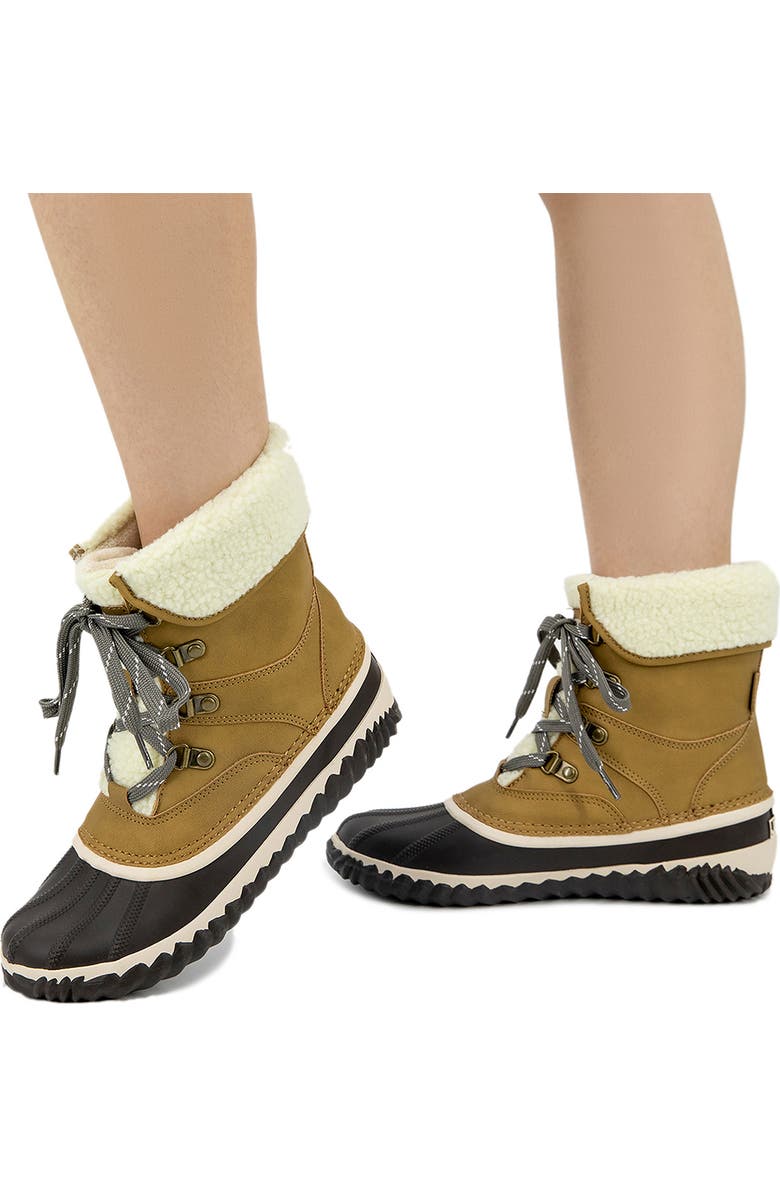 Jambu Lizzy Faux Shearling Lined Waterproof Duck Boot, Alternate, color,