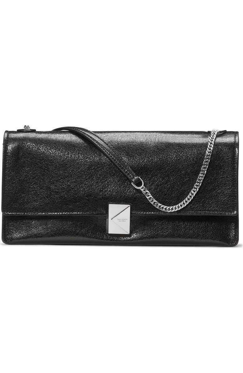 Kate Spade New York deco glazed leather convertible chain shoulder bag, Main, color,