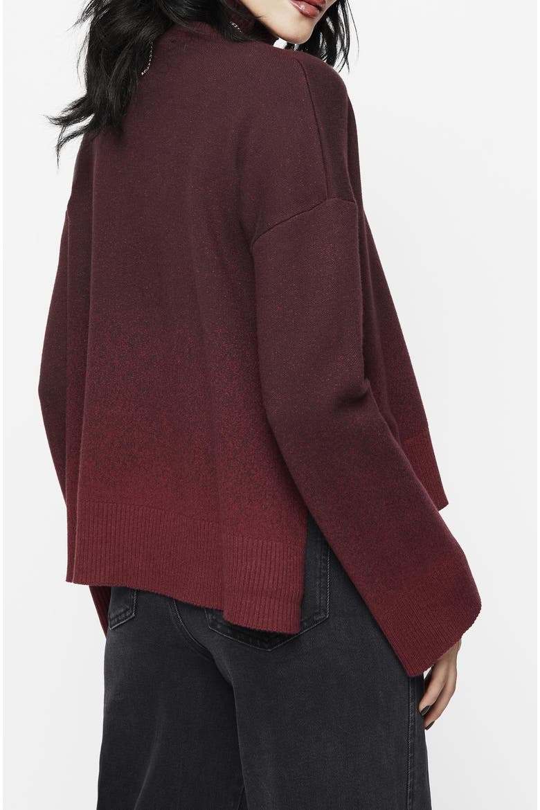 Nightjar Ombre Knit Sweater, Alternate, color, Red