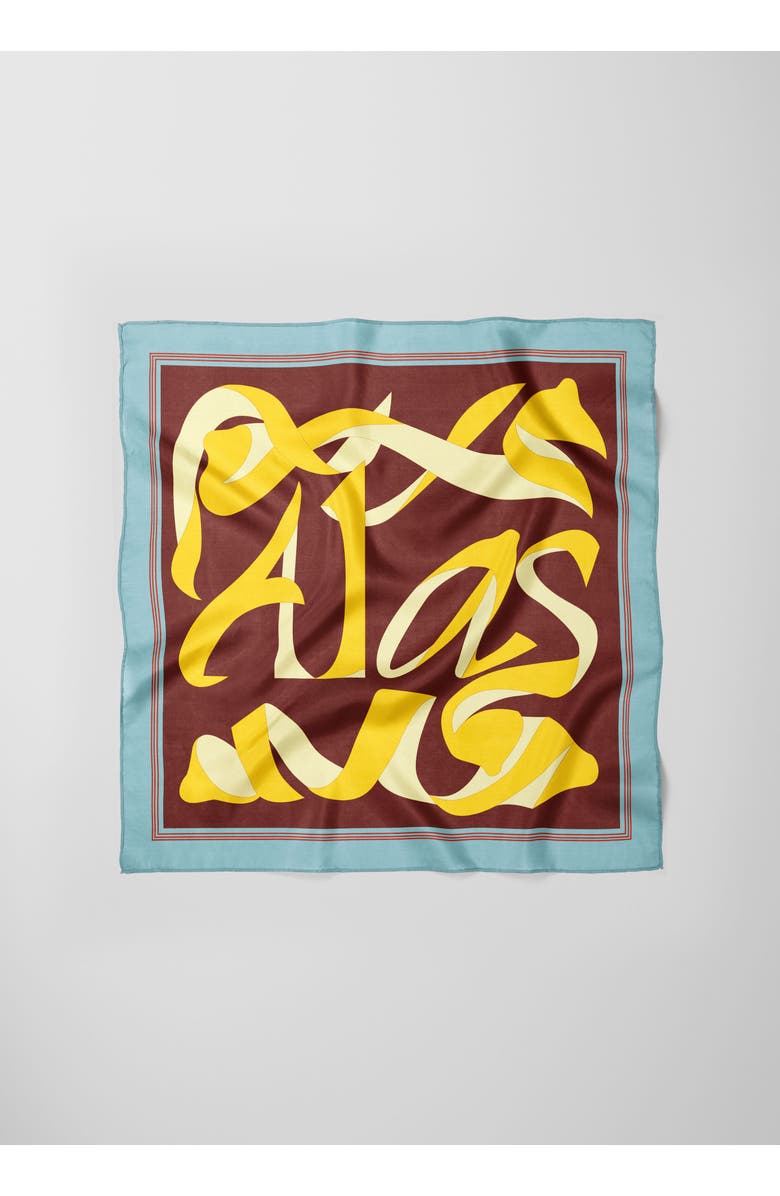 Alas X-Large Printed Silk Scarf, Main, color, Print 'Apeel' 49