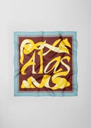 Alas X-Large Printed Silk Scarf