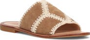Frye Ava Crochet Trim Slide Sandal