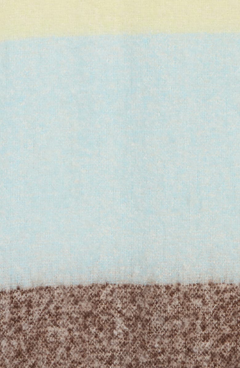Tasha Pastel Colorblock Blanket Scarf, Alternate, color, Blue/ Brown Multi