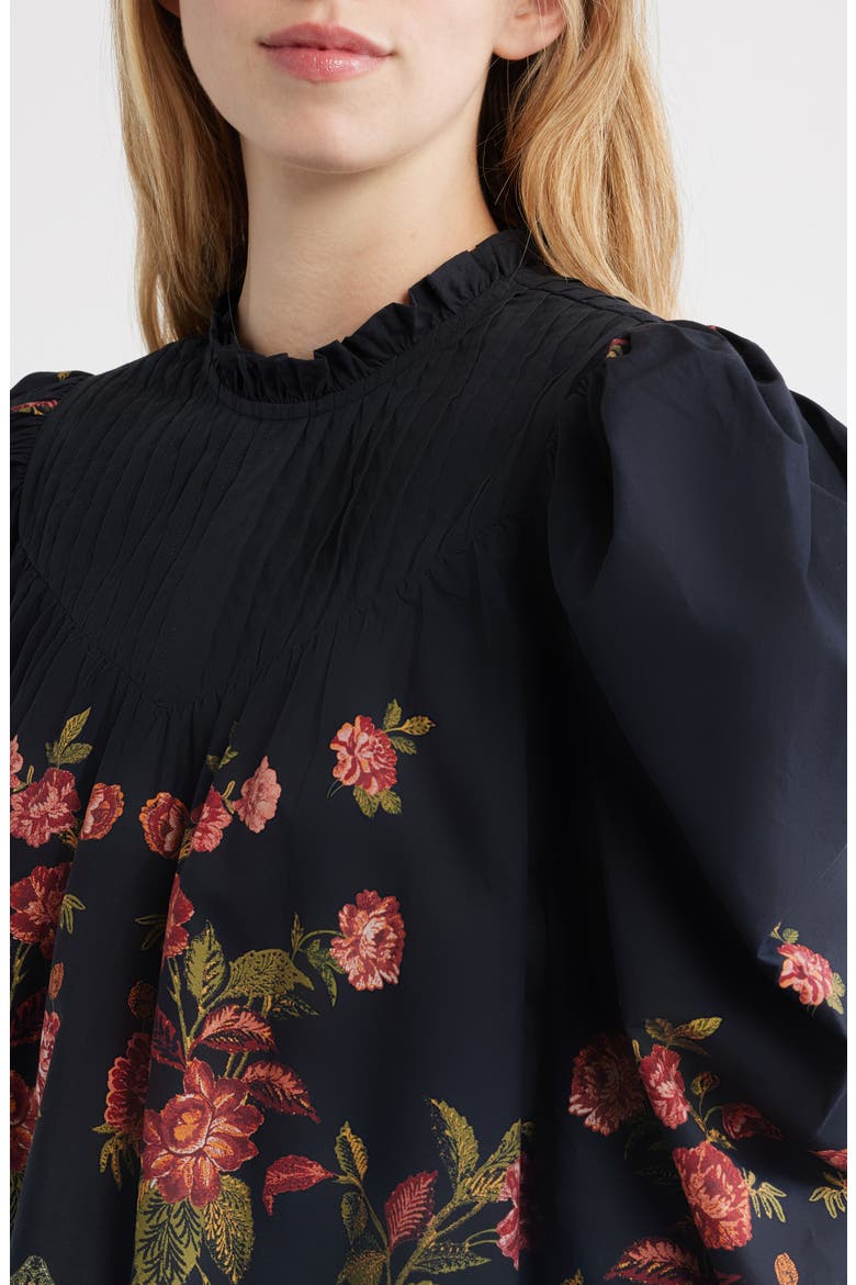 Irina Floral Organic Cotton Top, Alternate, color, EGLANTINE PRINT