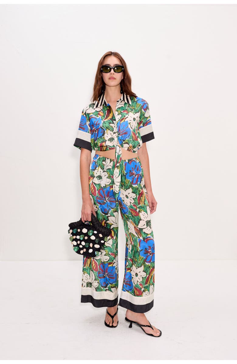 SIMONMILLER Nella Wide Leg Pant, Alternate, color, Tropical Floral Print Combo